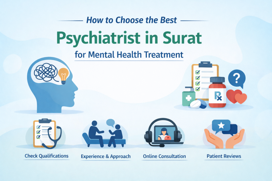 How to Choose the Best Psychiatrist in Surat for Mental Health Treatment