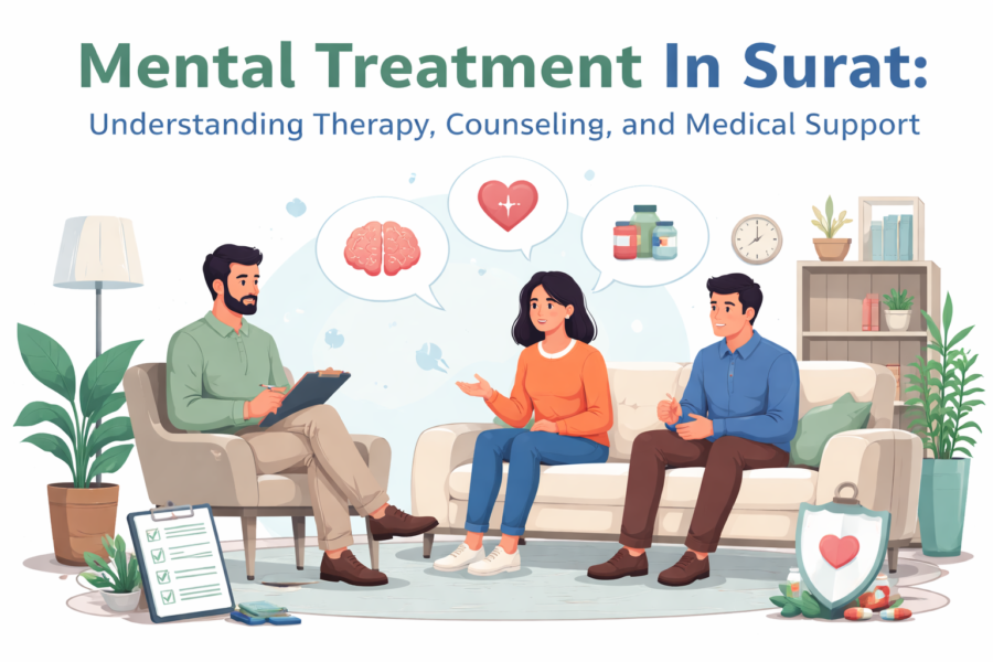 Mental Treatment In Surat: Understanding Therapy, Counseling, and Medical Support