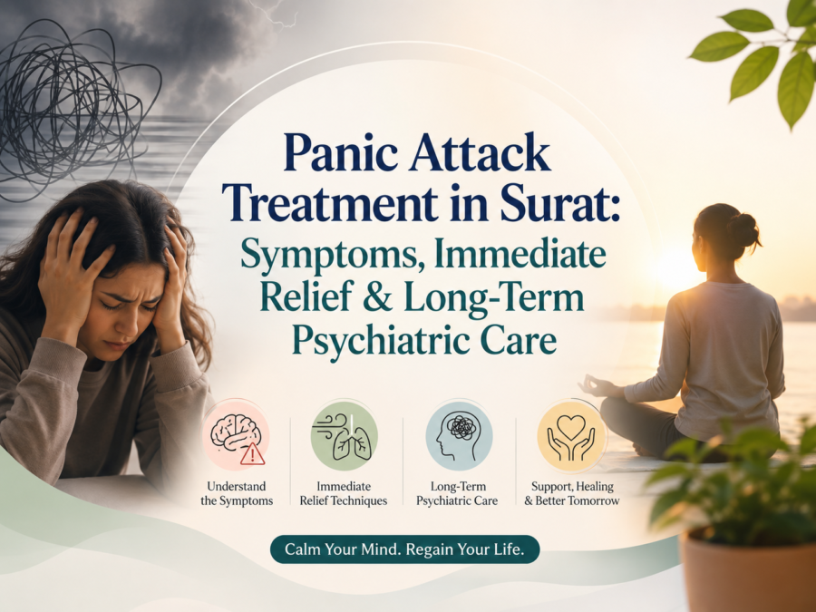 Panic Attack Treatment in Surat: Symptoms, Immediate Relief & Long-Term Psychiatric Care